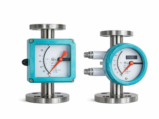 Rotâmetro metálico em aço inox Série LZ para medição de vazão industrial de líquidos e gases