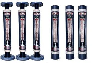 Rotâmetro Série R em plástico de engenharia para medição de vazão de líquidos e gases