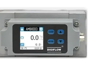 Medidor de vazão mássico thermal AMS 1000 para gases industriais com display LCD